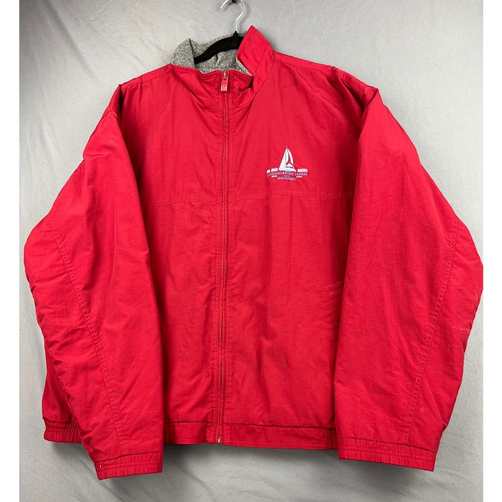 Gear For Sports Jacket Mens XL Chicago Port Huron Mackinac Red Fleece Lined Fair